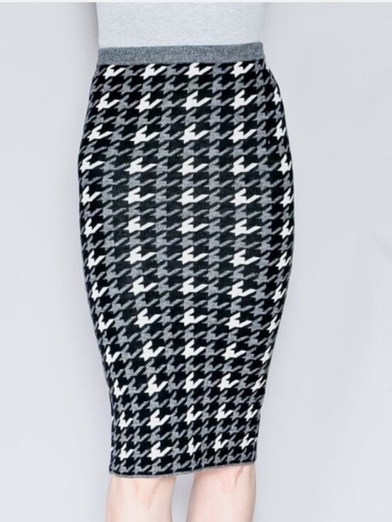Alice + Olivia Dresses & Skirts - Alice & Olivia Delphie Wool Knit Houndstooth Pencil Skirt